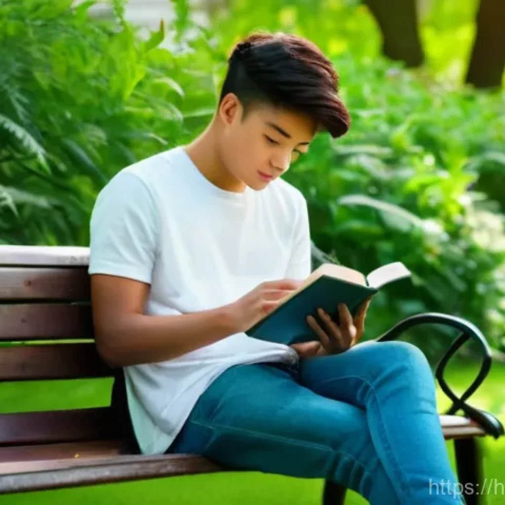 기타 케이스 추천 - **Prompt 1: Digital Serenity in Nature**
"A peaceful image of a young adult, gender-neutral, sit...